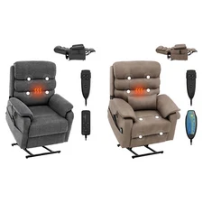 Power Lift Recliner Chair for Elderly Heat and Massage Electric Recliner Medium