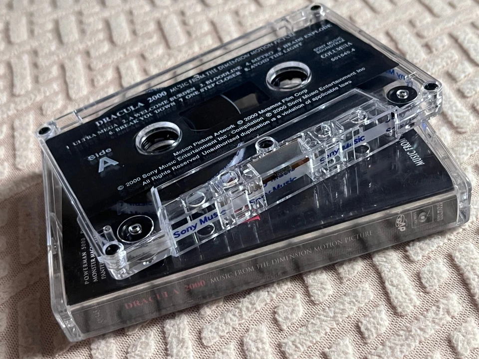 Dracula 2000 Soundtrack Cassette Tape System of a Down Disturbed Static-X (2000) - Image 2 of 3