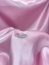 Stainless Steel Eternity White Color Crystal ...