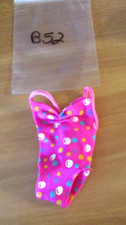 BARBIE CLOTHING PINK SWIMSUIT with CIRCLE DESIGNS Lot B52