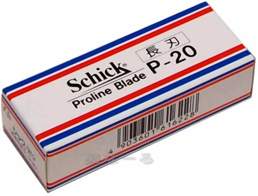 Schick Proline Blade Long Blade 20 Sheets P-20 BY29SQ047 From