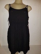 Forever 21 Sundress Spaghetti Straps Black Size L 