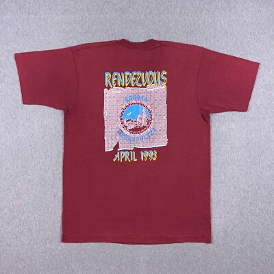 VTG Sonora Smokepolers T Shirt Mens Medium Gun Club Rendevous 1993 Single Stitch