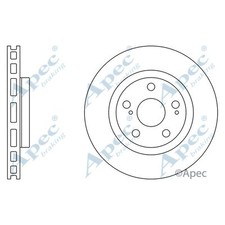 2x Brake Discs Vented For Toyota Mirai FCV Apec Red Front 4351202250 4351206090
