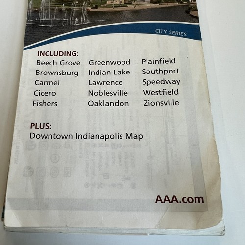 AAA Indianapolis, Indiana City Series Road/ Highway/ Travel Map - 2007/2008 - Picture 3 of 7