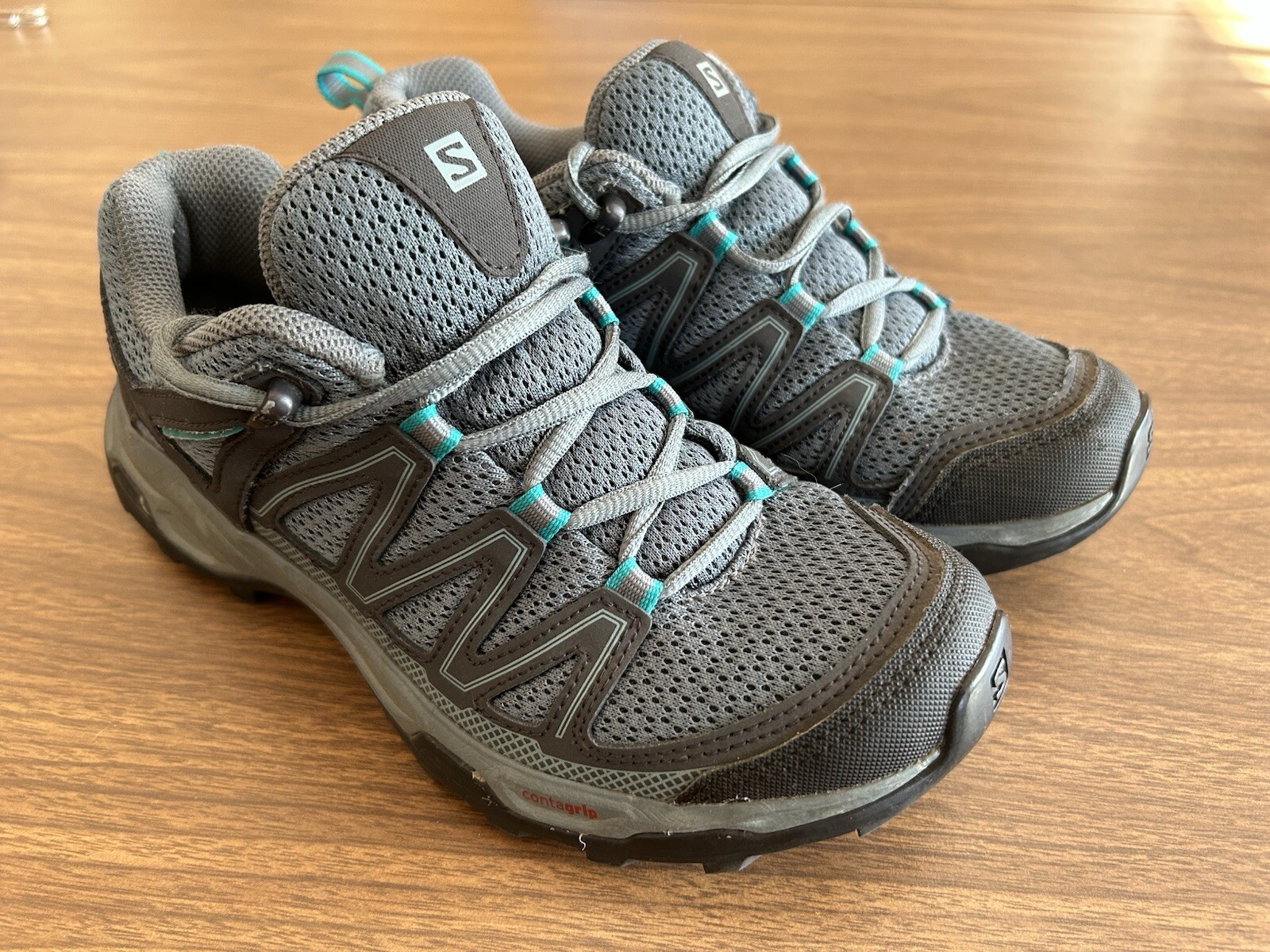 Scarpe da passeggio donna taglia 7 Salomon escursionismo Ortholite Contagrip usate