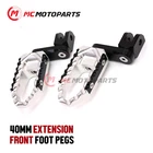 Wide Front Touring Foot Pegs 1.5" Lowering For Suzuki DL 650 V-Strom 2004-2021
