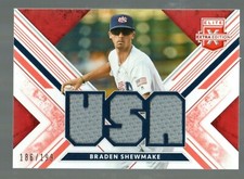 2019 Elite Extra Edition USA Materials Orange #USA-BS Braden Shewmake 186/199 