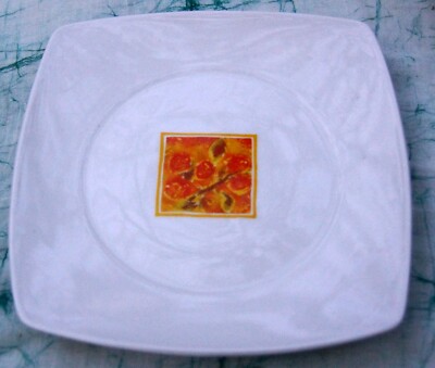 Van Well Wellco Design  Kuchenteller eckig orange