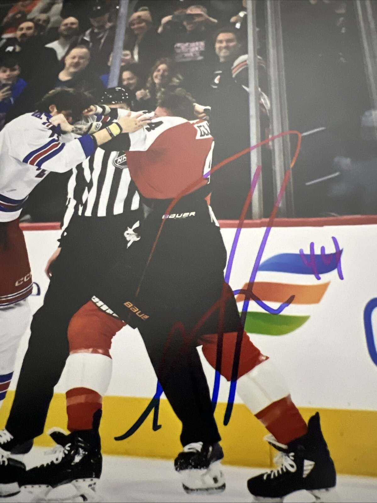 Nicolas Deslauriers signed Philadelphia Flyers photo 8x10 autographed NHL