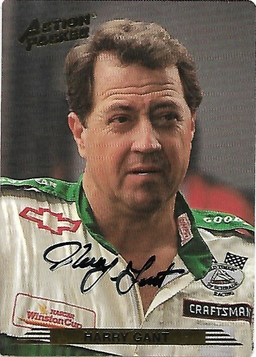 Harry Gant signed 1993 ACTION PACKED trading card NASCAR GREAT #157