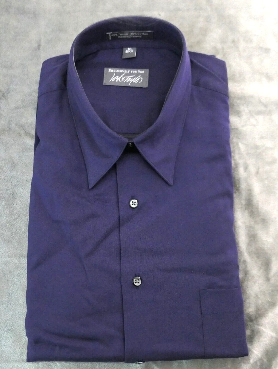 lord and taylor black brown dress shirts & Regular Size for Men for sale Color:Rose-Pink