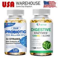 120P Probiotics Capsules Digestive Enzyme Supplement Strong For Digestive Health