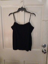 Sonoma Women's Blk Cami Top Sz L