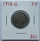 1918-D Buffalo Nickel KEY DATE Album Filler