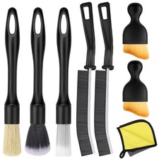 Lot de 7 pinceaux de nettoyage de voiture avec 1 chiffon de nettoyage brosse ...