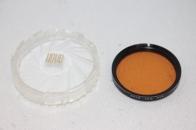 Vintage Hoya 46mm 85B Color Correction Camera Screw-on Filter Japan Orange Hue