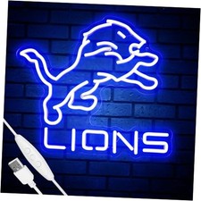 Football Team Neon Sign, Cool Dimmable Light Up Football Team Logo Liyns