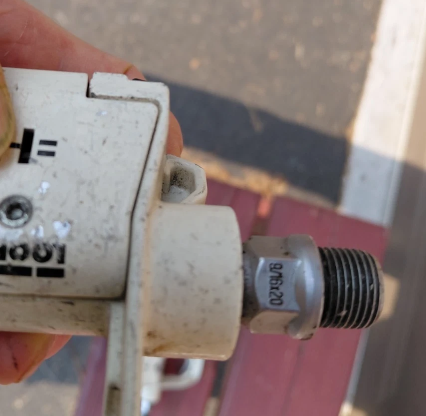 Bicicleta de Carretera Look Pedales Sin Clip Blanca, Años 80, 9/16 x 20 Foto 4 de 4