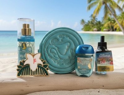 #ad BBW Disney Princess Mulan 5PC PocketBac amp; Holder Coin Purse Mini Mist Wallflower $74.00