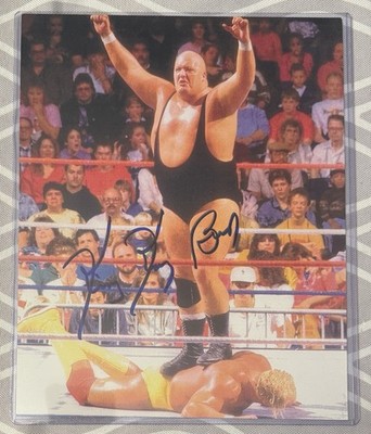 King Kong Bundy SIGNED 8x10 Color Photo vs Hulk Hogan- WWF, WWE | eBay