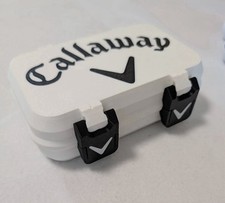 Callaway Golf Ball Storage Box Container Rugged Snap Lock Six