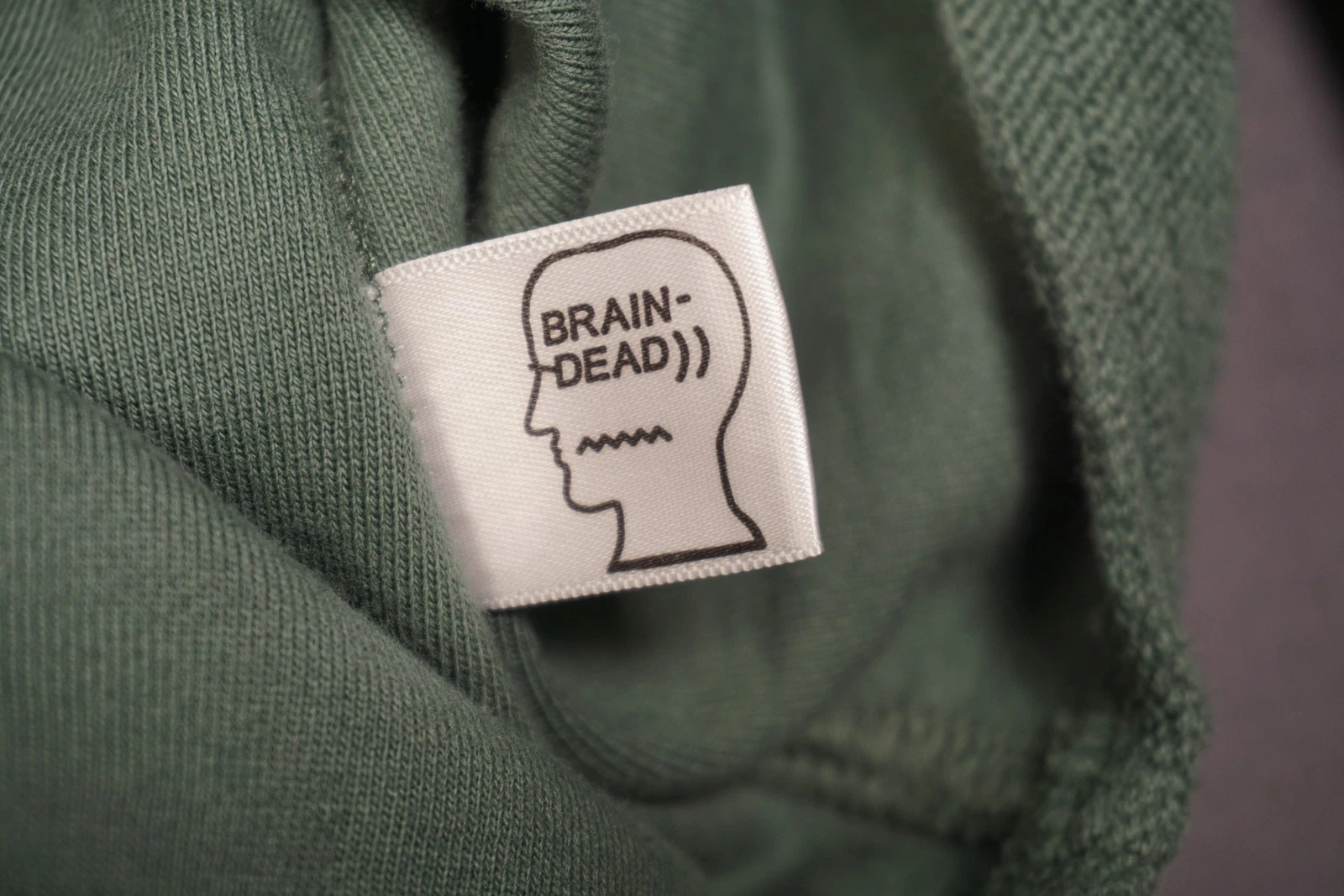 Brain Dead Jacket Mens Large Green Military Button Front Shacket Streetwear LA - product detail image 5