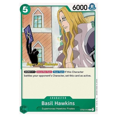 One Piece ST-02: Starter Deck Worst Generation Super Pre-Release Basil Hawkin...