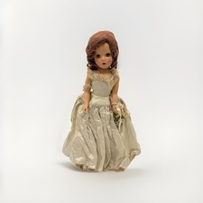 Vintage 1950s Madame Alexander Margaret Wedding Bride Doll Tagged Dress 18"