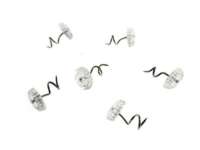 Klarkopf Drehstifte von Prym 13 mm lang 10 mm Kopf Arm Kappe Polsternadeln
