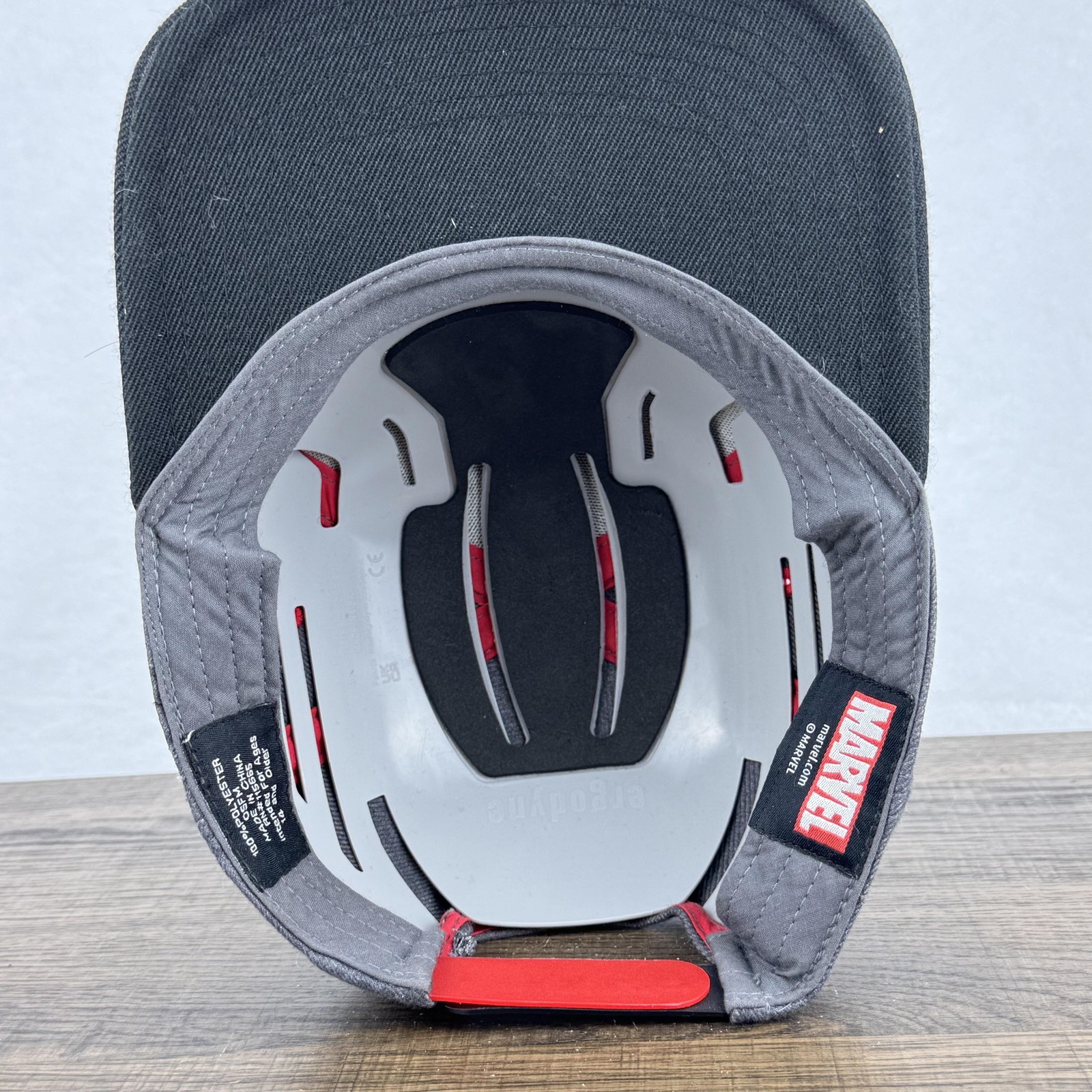 Deadpool Hat Cap Snap Back One Size Gray Black Re… - image 5