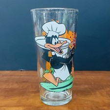 VTG 1976 Pepsi Collector Glass Tumbler Cup Taz & Daffy Duck Looney Tunes