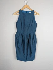 RED Valentino TEAL Back zipper Detail Mini Dress XS/S