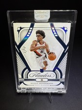 2023-24 Panini Flawless PLATINUM Diamond #64 Scoot Henderson RC  1/1 BLAZERS
