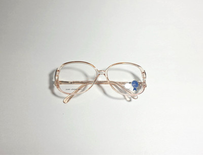 BLUE RIBBON BR 11 BROWN ROSE UNISEX CLEAR AUTHENTIC FRAMES EYEGLASSES 54-14-125