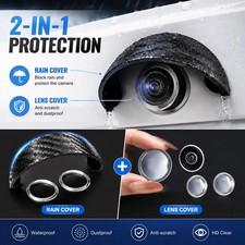 Car Rear View Camera Rain Shields - Waterproof Protection Visor Cover