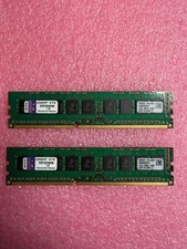 Lot of 2 Kingston PC3-10600 8 GB DIMM 1333 MHz DDR3 SDRAM Memory KVR13E9/8HM