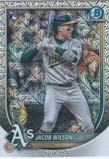 Jacob Wilson, Athletics, 2025 Bowman Chrome Mega Box Rookie Card, #1
