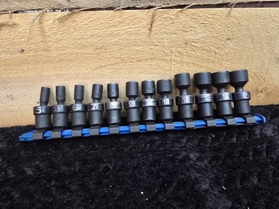 Matco Tools 12pc 1/4'' Dr METRIC 6 POINT ADV UNIVERSAL IMPACT SOCKET SET 5-15mm