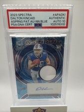 2023 Spectra - Aspiring Patch Auto Dalton Kincaid  Neon Blue  /50 (AU, MEM, RC)