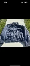 VTG LAKESTREAM By Hodgman Mens L  Waterproof Wading Jacket Hood Fishing Blue 90s