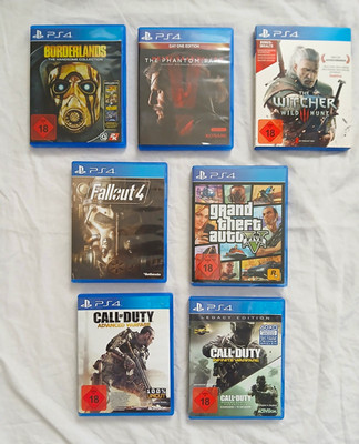 The Witcher 3 + GTA V + Fallout 4 + Borderlands + Metal Gear Solid 5 + COD PS4