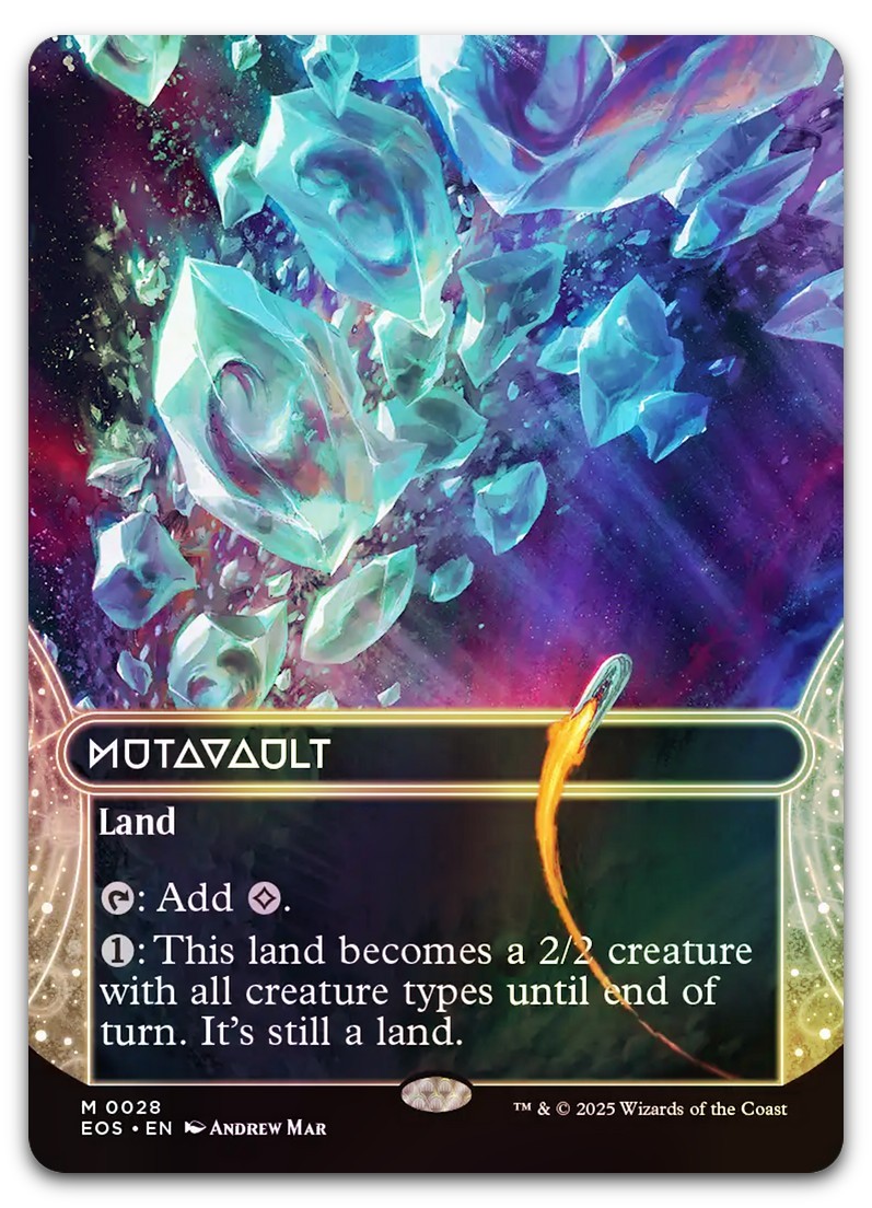 Mutavault (0028) (Borderless) #28 (Foil) (NM) Edge of Eternities EOS Magic MTG