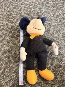 Disney Mickey Mouse Plush Wind Up Toy Vintage 1970s