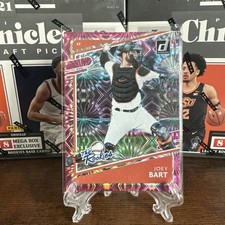 2021 Panini Donruss The Rookies Pink Fireworks Joey Bart #TR1 RC