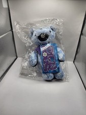 Vintage Snow Flake Grateful Dead 7" Bean Bear Plush Liquid Blue 1990