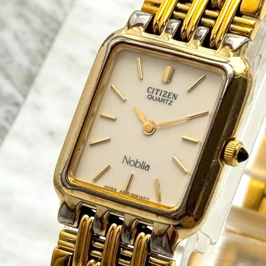 CITIZEN battery wristwatch ladies 4420 E40034 square