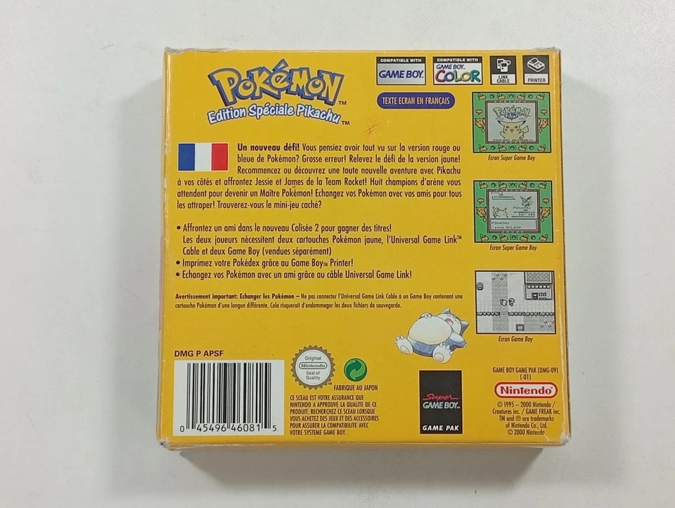 POKEMON VERSION JAUNE NINTENDO GAMEBOY (GB) NFRA (SANS NOTICE - WITHOUT MANUAL) - Photo 2/4