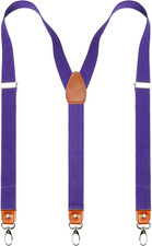 Men's 1" Leather Joint Suspender with 3 Swivel Hooks - Stylish  Durable