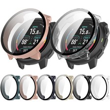 For SUUNTO Nautic S Watch Case Armor PC  Tempered Glass Protection Shell Bumper